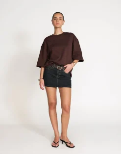 Riri Denim Mini Skirt (Indigo)*CHARCOAL Hot
