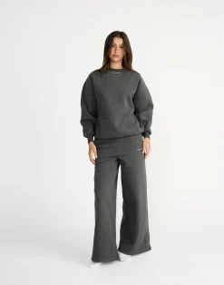 River Wide Leg Tracksuit Pants (Slate)*CHARCOAL CLOTHING Fashion