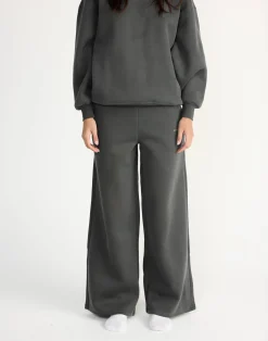 River Wide Leg Tracksuit Pants (Slate)*CHARCOAL CLOTHING Fashion