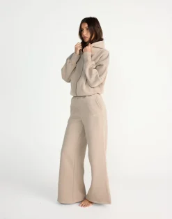 River Wide Leg Tracksuit Pants (Stone)*CHARCOAL CLOTHING Clearance