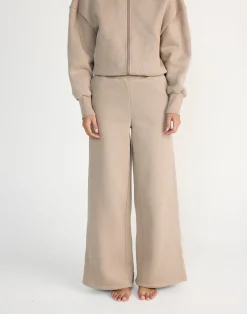 River Wide Leg Tracksuit Pants (Stone)*CHARCOAL CLOTHING Clearance