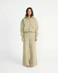 River Wide Leg Tracksuit Pants (Matcha)*CHARCOAL CLOTHING Hot