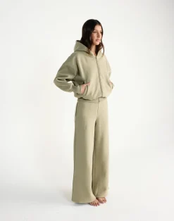 River Wide Leg Tracksuit Pants (Matcha)*CHARCOAL CLOTHING Hot