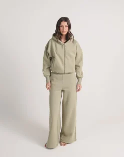 River Wide Leg Tracksuit Pants (Matcha)*CHARCOAL CLOTHING Hot