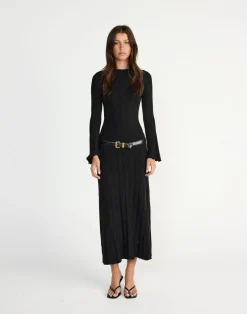Robin Long Sleeve Maxi Dress (Black)*CHARCOAL CLOTHING Sale