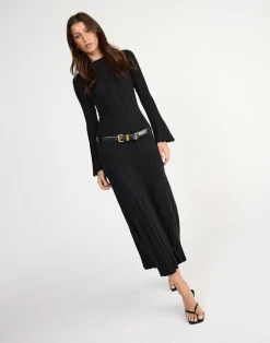 Robin Long Sleeve Maxi Dress (Black)*CHARCOAL CLOTHING Sale
