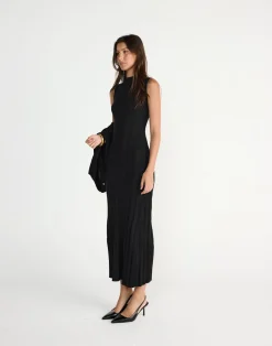 Robin Maxi Dress (Black)*CHARCOAL CLOTHING Clearance
