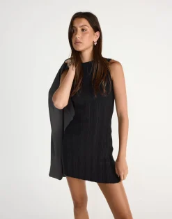 Robin Mini Dress (Black)*CHARCOAL CLOTHING New
