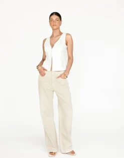 Roisin Top (White)*CHARCOAL Discount