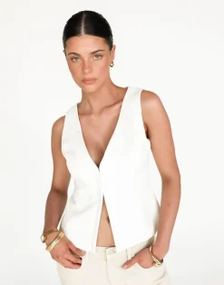 Roisin Top (White)*CHARCOAL Discount