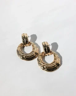 Romano Earrings (Gold)*CHARCOAL Clearance
