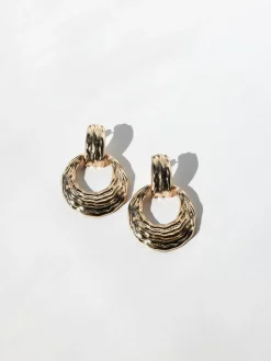 Romano Earrings (Gold)*CHARCOAL Clearance