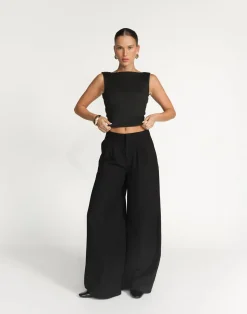 Romina Top (Black)*CHARCOAL Sale