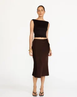 Romina Top (Chocolate)*CHARCOAL Discount