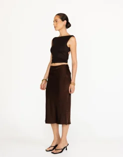Romina Top (Chocolate)*CHARCOAL Discount