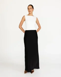 Romina Top (White)*CHARCOAL Clearance
