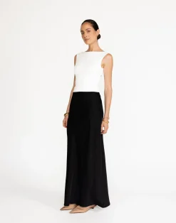 Romina Top (White)*CHARCOAL Clearance
