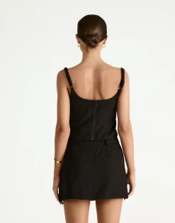 Roshan Mini Skirt (Black)*CHARCOAL Sale