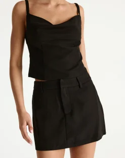 Roshan Mini Skirt (Black)*CHARCOAL Sale