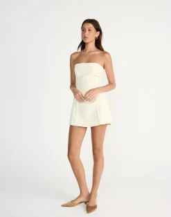 Roxanne Mini Dress (Cream)*CHARCOAL CLOTHING Outlet