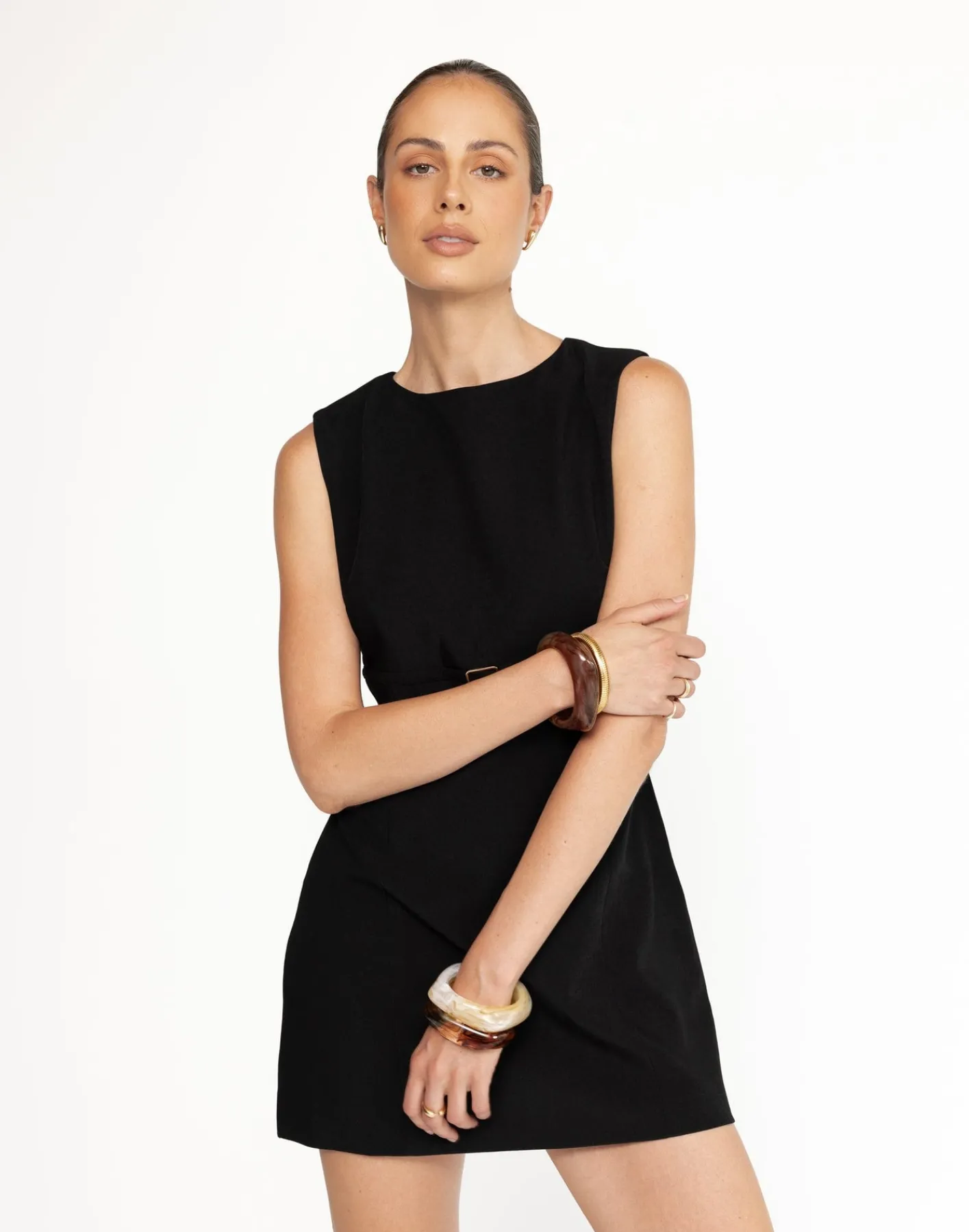 Rukaya Mini Dress (Black)*CHARCOAL New