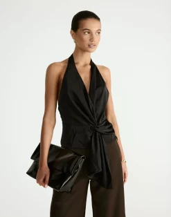 Rylee Clutch Bag (Black Crinkle Patent) - By*Billini Online