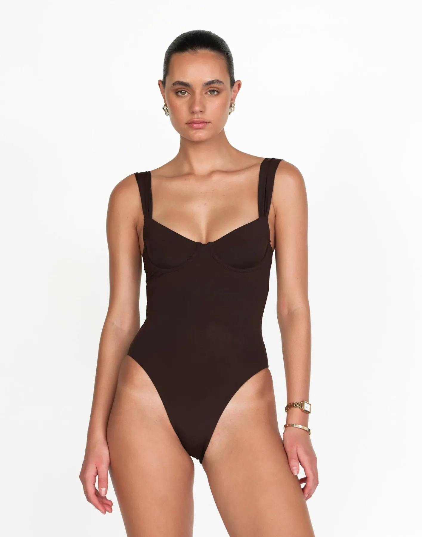 Salma One Piece (Chocolate)*CHARCOAL Outlet