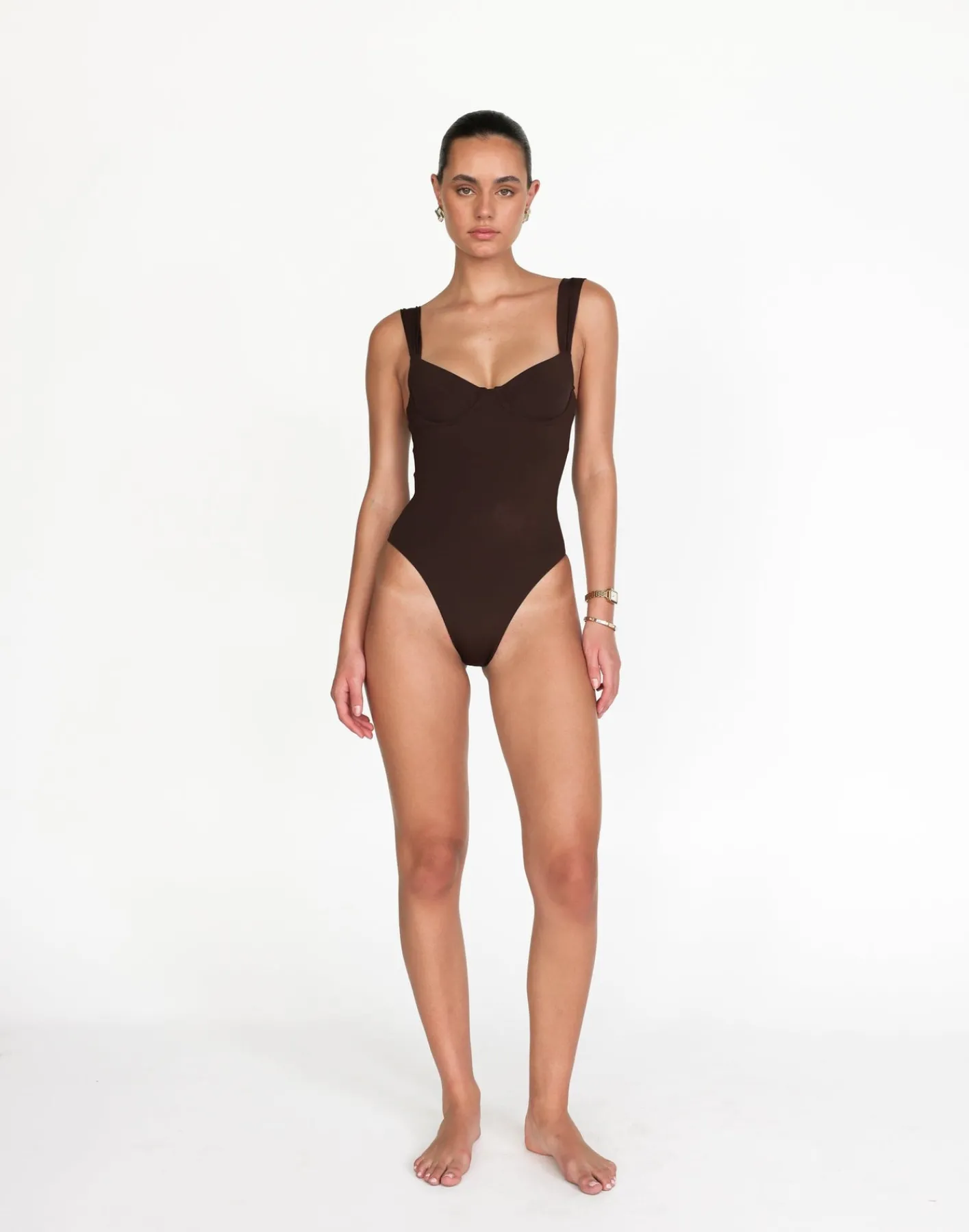 Salma One Piece (Chocolate)*CHARCOAL Outlet
