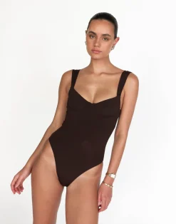 Salma One Piece (Chocolate)*CHARCOAL Outlet