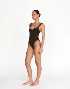 Salma One Piece (Chocolate)*CHARCOAL Sale