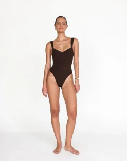 Salma One Piece (Chocolate)*CHARCOAL Sale