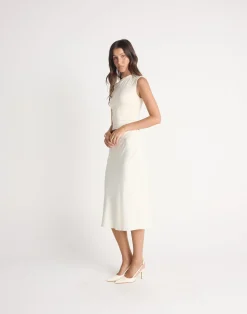 Samara Midi Skirt (Cream)*CHARCOAL CLOTHING New