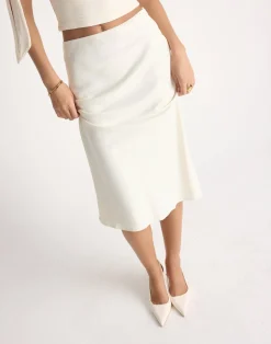Samara Midi Skirt (Cream)*CHARCOAL CLOTHING New