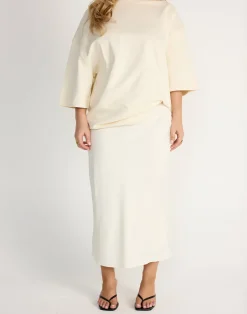 Samara Midi Skirt (Cream)*CHARCOAL CLOTHING New