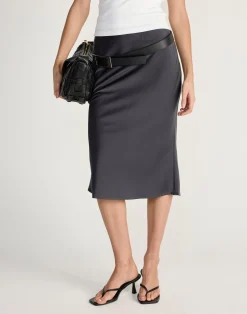 Samara Midi Skirt (Slate)*CHARCOAL CLOTHING Discount