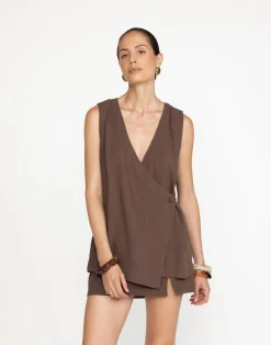 Sandra Mini Skirt (Cocoa)*CHARCOAL Discount