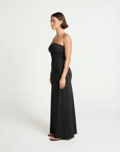 Sarie Maxi Dress (Black)*CHARCOAL Hot