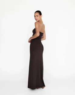 Sarie Maxi Dress (Chocolate)*CHARCOAL Clearance