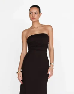 Sarie Maxi Dress (Chocolate)*CHARCOAL Clearance