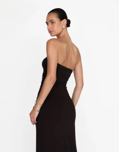 Sarie Maxi Dress (Chocolate)*CHARCOAL Clearance