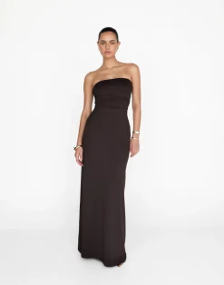 Sarie Maxi Dress (Chocolate)*CHARCOAL Hot