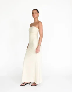 Sarie Maxi Dress (Oat)*CHARCOAL Sale