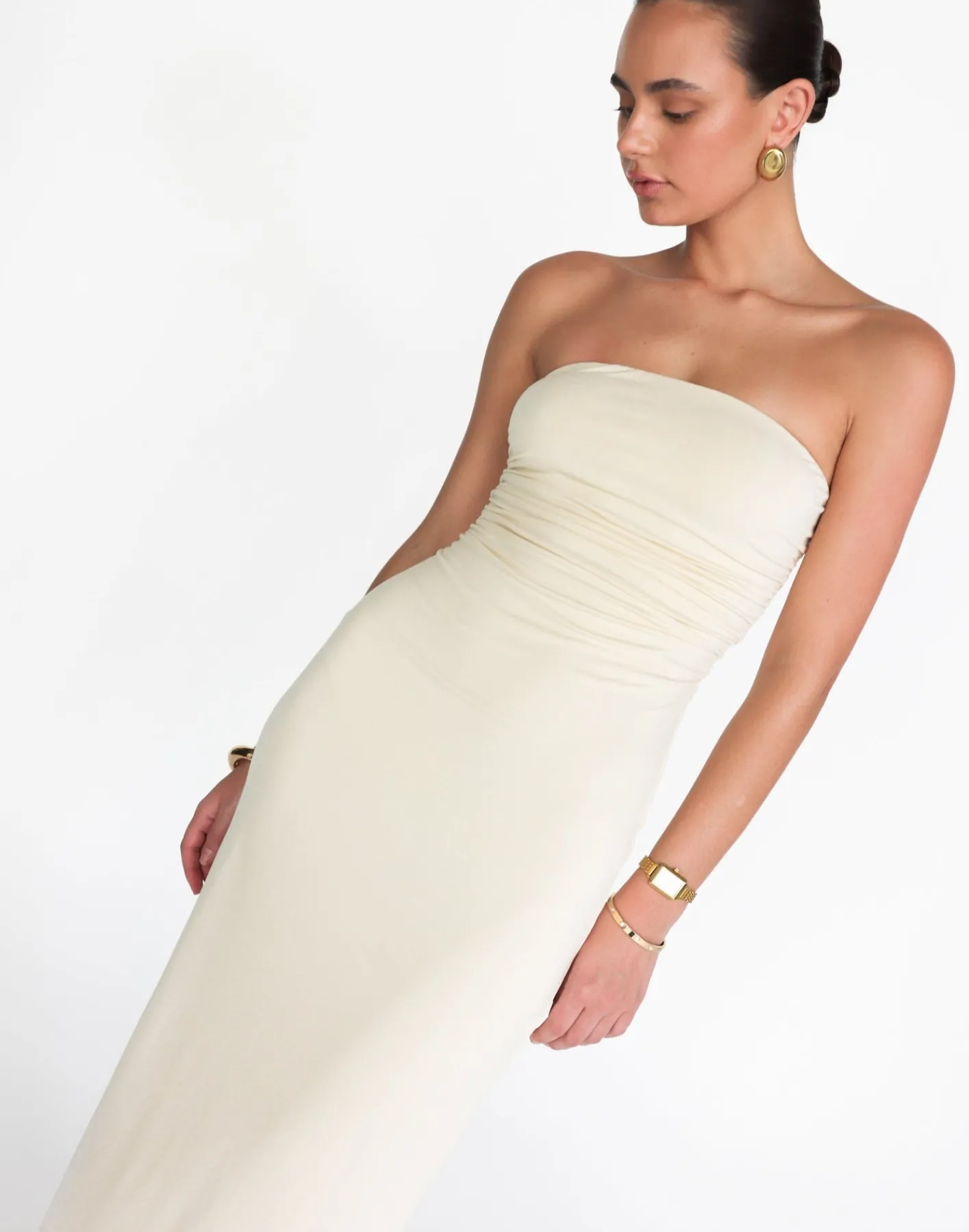 Sarie Maxi Dress (Oat)*CHARCOAL Sale