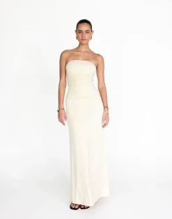 Sarie Maxi Dress (Oat)*CHARCOAL Sale