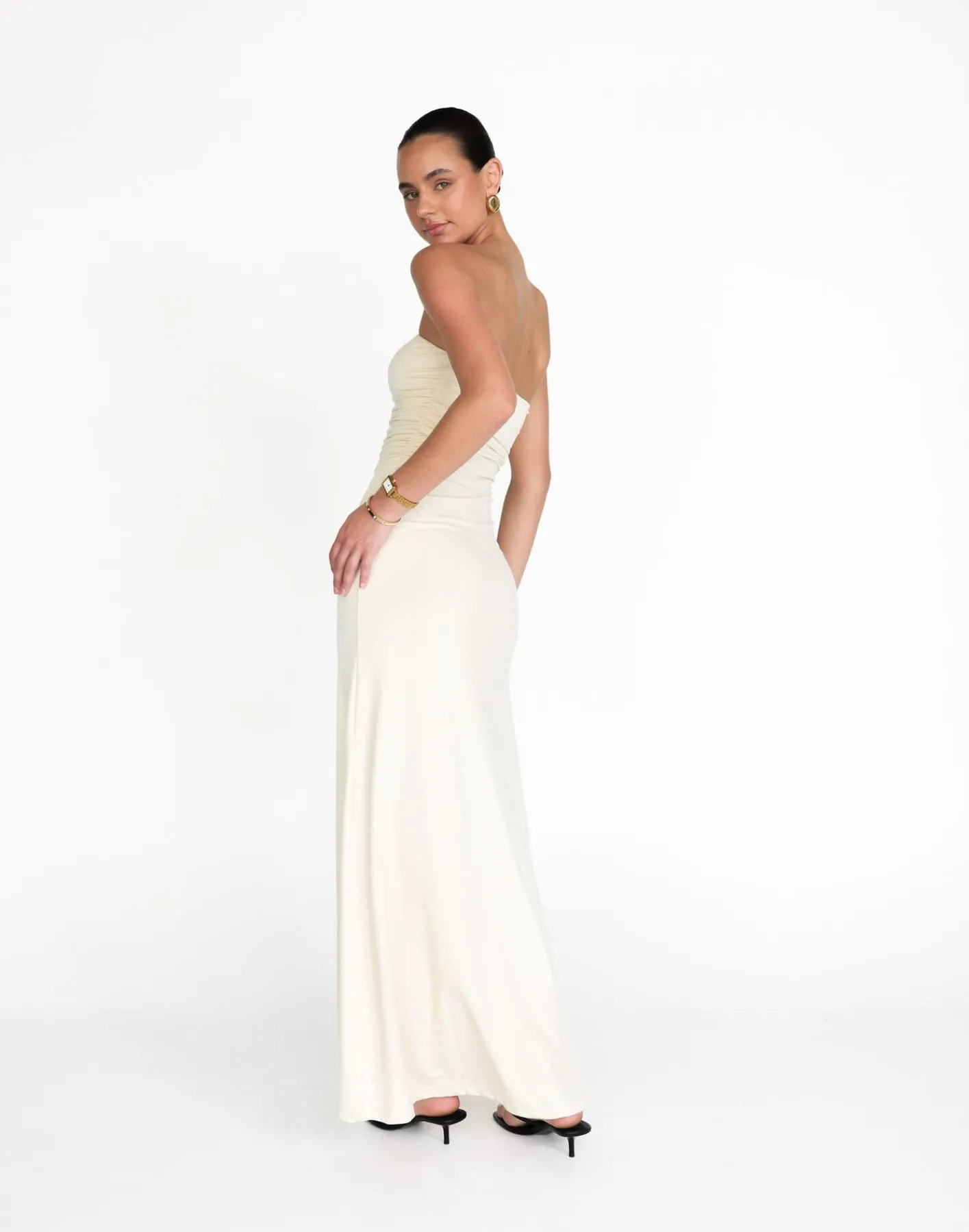 Sarie Maxi Dress (Oat)*CHARCOAL Sale