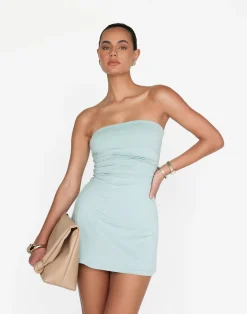 Sarie Mini Dress (Azure)*CHARCOAL Clearance