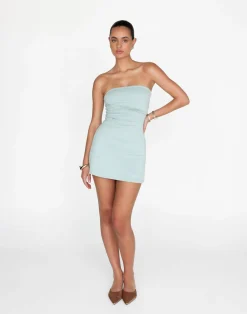 Sarie Mini Dress (Azure)*CHARCOAL New