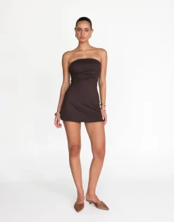 Sarie Mini Dress (Chocolate)*CHARCOAL Hot