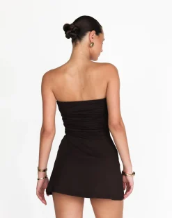 Sarie Mini Dress (Chocolate)*CHARCOAL Hot