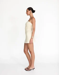 Sarie Mini Dress (Oat)*CHARCOAL Hot